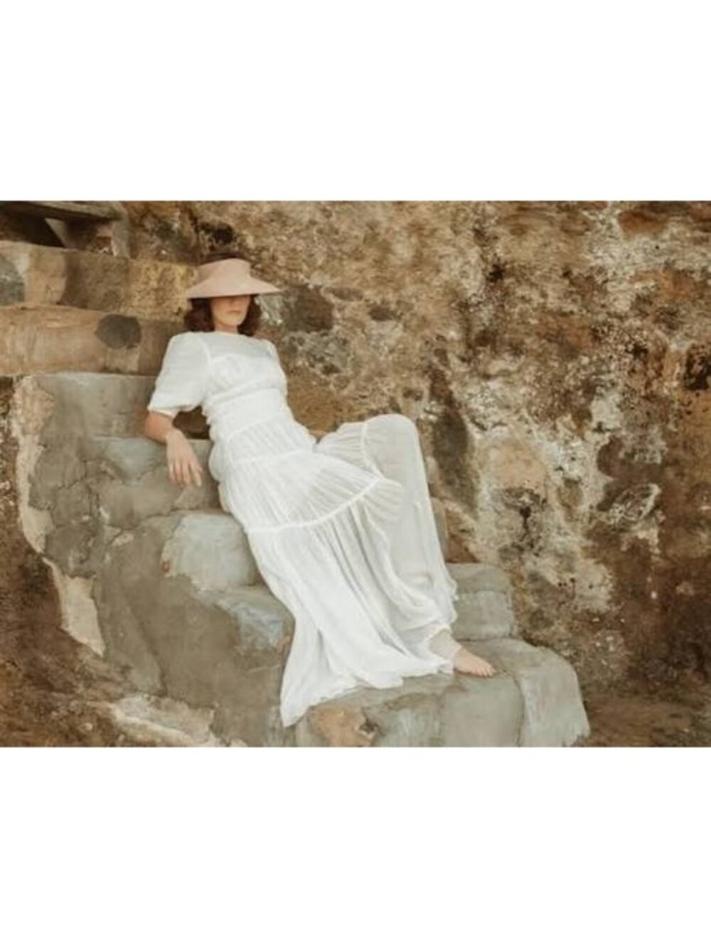 NWT Freja New York Whirlwind Visor Handmade Straw Artisan Crafted Luxury $230 - Picture 4 of 10